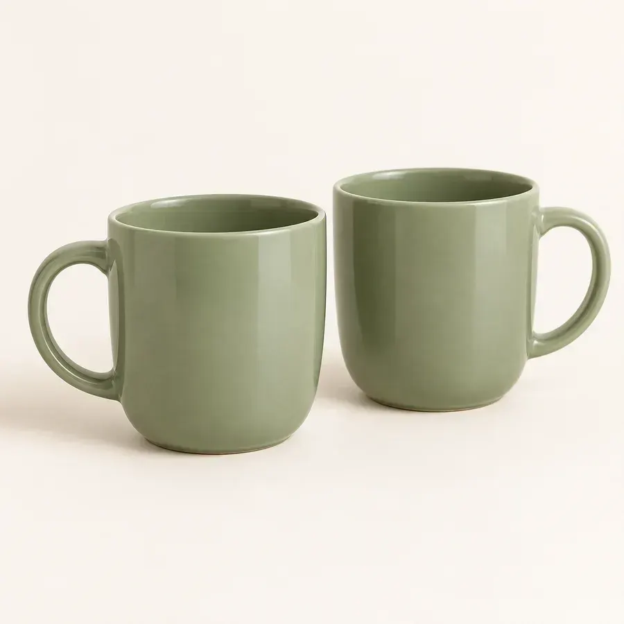 Ceramic Tea Mugs - Set of 2 (Demo)