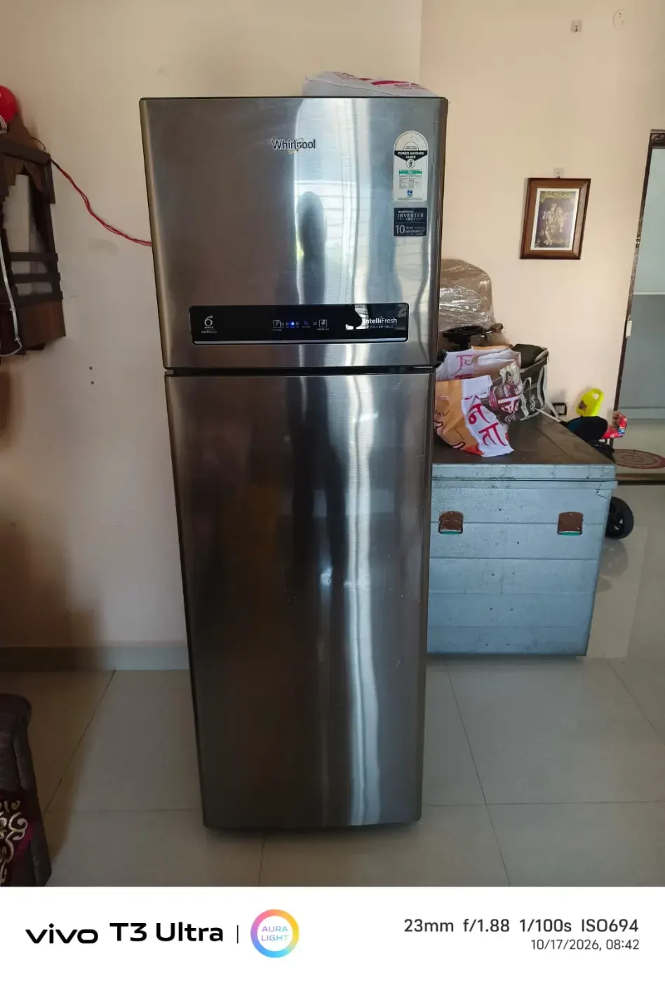 Whirlpool 3 star frost free fridge 292 L. Excellent condition