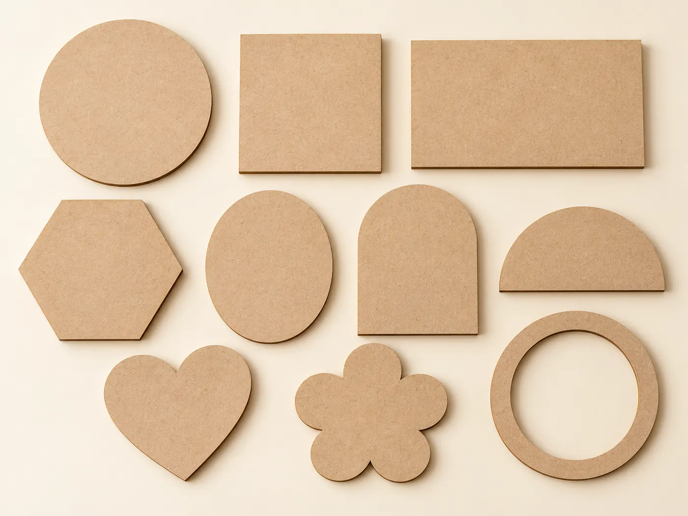 Oval Base Cutout MDF Design 2